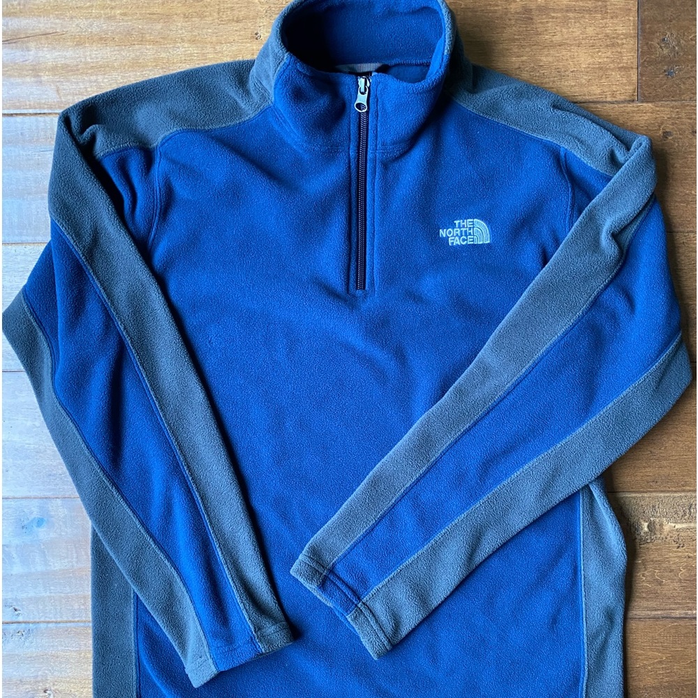 The North Face Boys 1/4 zip fleece - navy/charcoal - Size XL(18-20)
